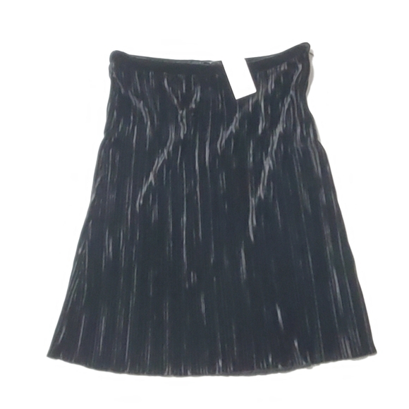 NWT Sanctuary Crushed Velvet Accordion Pleat Skirt - Picture 2 of 5